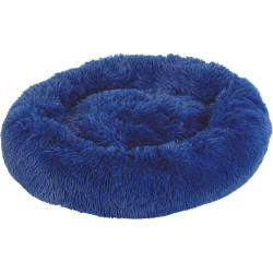 zolux Kissen Noé ø 50 cm blau mit langen Haaren für kleine Hunde oder Katzen. Hundekissen