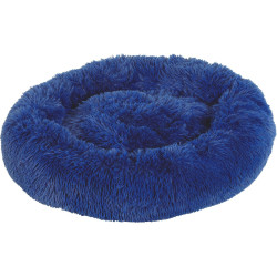 zolux Almofada Noé ø 60 cm azul de pelo comprido para cães ou gatos pequenos. Almofada para cão