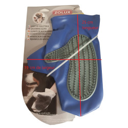zolux Hunde- und Katzenpflegehandschuh für Hunde Zufallsfarbe Handschuhe und Grooming Rolls