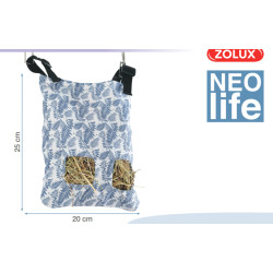 zolux Saco de feno Neo Life 20 x 25 cm para porquinhos-da-índia Estante alimentar