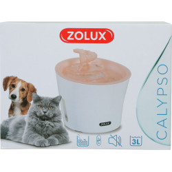 zolux Calypso 3 litros refrigerador de água cor-de-rosa para cães e gatos Fontanário