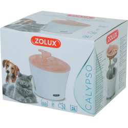 zolux Calypso 3-litrowy różowy schładzacz wody dla kotów i psów Fontaine