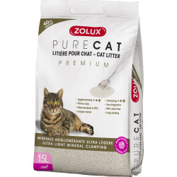 zolux Mineralische Klumpstreu 15 Liter bzw. 9.8 kg für Katzen Katzenstreu