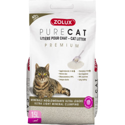 zolux Lettiera minerale a zolle 15 litri o 9,8 kg per gatti Cucciolata