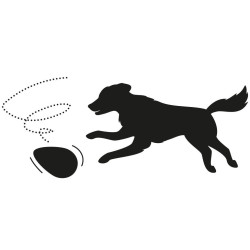 Balles pour chien Oeuf rouge en plastique M ø 13 cm x 18.5 cm de hauteur Jouet pour chien