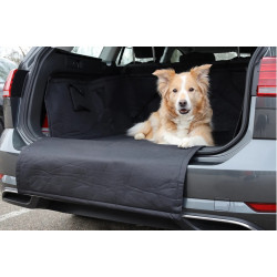 Flamingo MOCO capa preta para bagageira de automóvel 163 x 125 cm para cães Montagem de automóveis