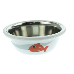 Vadigran Stainless steel fish bowl, ø 11 cm, random color, for cat Bowl, bowl