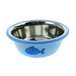 Vadigran Stainless steel fish bowl, ø 11 cm, random color, for cat Bowl, bowl