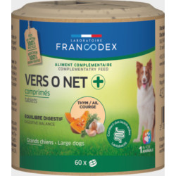 Francodex naturalny środek przeciw pasożytom 60 tabletek dla dużych psów collier antiparasitaire