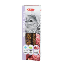 zolux 2 bastoncini premium chinchilla treats per roditori Snack e integratori