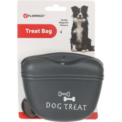 Flamingo Dropsy Grey dog treat bag 12.5cm x 5.5cm x10.5cm Food accessory
