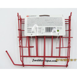 Flamingo Reclosable food rack + fruit holder 17 x 8.5 x 20 cm for rodents. color red Food rack
