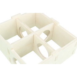 Trixie 4-chamber nesting house 30 × 12 × 30 cm for large hamsters, dègues Cage accessory