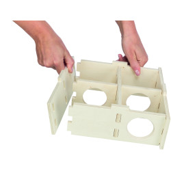 Trixie 4-komorowy domek lęgowy 30 × 12 × 30 cm dla dużych chomików, dgues Accessoire de cage