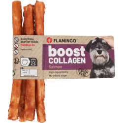 Flamingo Boost Bâton with Salmon & Collagen 35 g dog treats Chewable candy