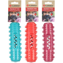 Flamingo Hundespielzeug Stikka Cache-Stick 18 cm Zufallsfarben für Hunde einzeln verkauft Spiele a Belohnung Süßigkeit