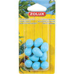 zolux 10 huevos de canario simulados ø 1,6 cm para pájaros Faux oeuf