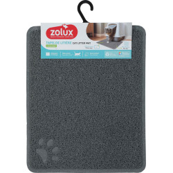 zolux Hygienematte 37 x 45 cm grau für Katzen-Toilettenhaus Vorleger für Katzenstreu