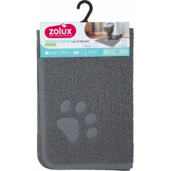 zolux Hygienematte 60 x 90 cm grau für Katzen-Toilettenhaus Vorleger für Katzenstreu