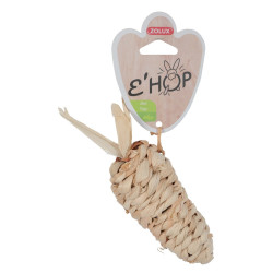 zolux Brinquedo de cenoura com folha de milho EHOP, 12 cm, para roedores Jogos, brinquedos, actividades