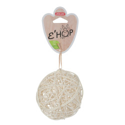 zolux Bola de rotim natural EHOP ø 10 cm, para roedores Jogos, brinquedos, actividades