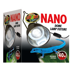 Zoo Med Nano Dome lamp holder, 40 watts Zoo Med LF-35E terrarium lighting