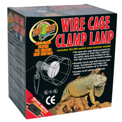 Zoo Med LF-10EC metal cage clamp lamp holder for terrariums lighting