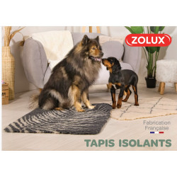 zolux Colchoneta aislante para perros 50 x 70 cm beige con motivos vegetales Alfombras para perros