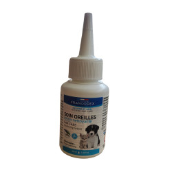 Francodex Loción limpiadora para el oído de 60 ml para cachorros y gatitos Cuidado de las orejas del perro