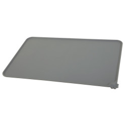 zolux Grey silicone dog bowl mat L 55 x 39 cm Food accessory