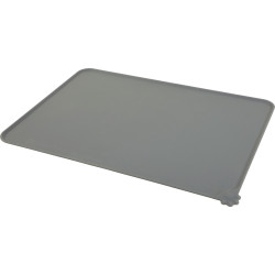 zolux M 47.5 x 30.1 cm grey silicone dog bowl mat Food accessory