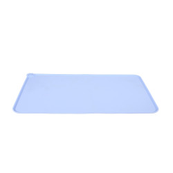 zolux Napfunterlage aus blauem Silikon M 47.5 x 30.1 cm für Hunde Lebensmittelzubehör