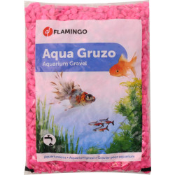 Flamingo Neon pink gravel, 1 kg, for aquarium Soils, substrates