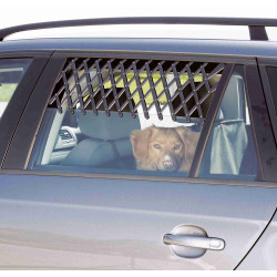 Trixie Rejilla de ventilación de la ventana del coche 30 x 110 cm. para perros. Montaje del coche