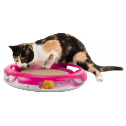 Trixie Cat toy and scratching post Race & Scratch ø 37 cm Games with catnip, Valerian, Matatabi