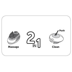 Soin beauté Brosse de shampouinage nettoyage et de massage 2 en 1