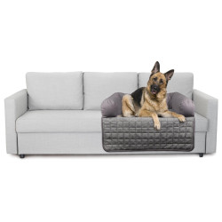 Flamingo Sofa protector - Conrad grey 90 x 90 x 16 cm. for dog Dog cushion