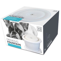 Flamingo Water fountain 3 Liters, TREVI, for dogs and cats, white color. Fountain