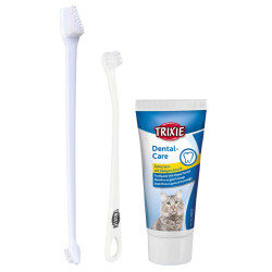 Trixie Set higiene dental sabor gato queso Cuidado de la belleza