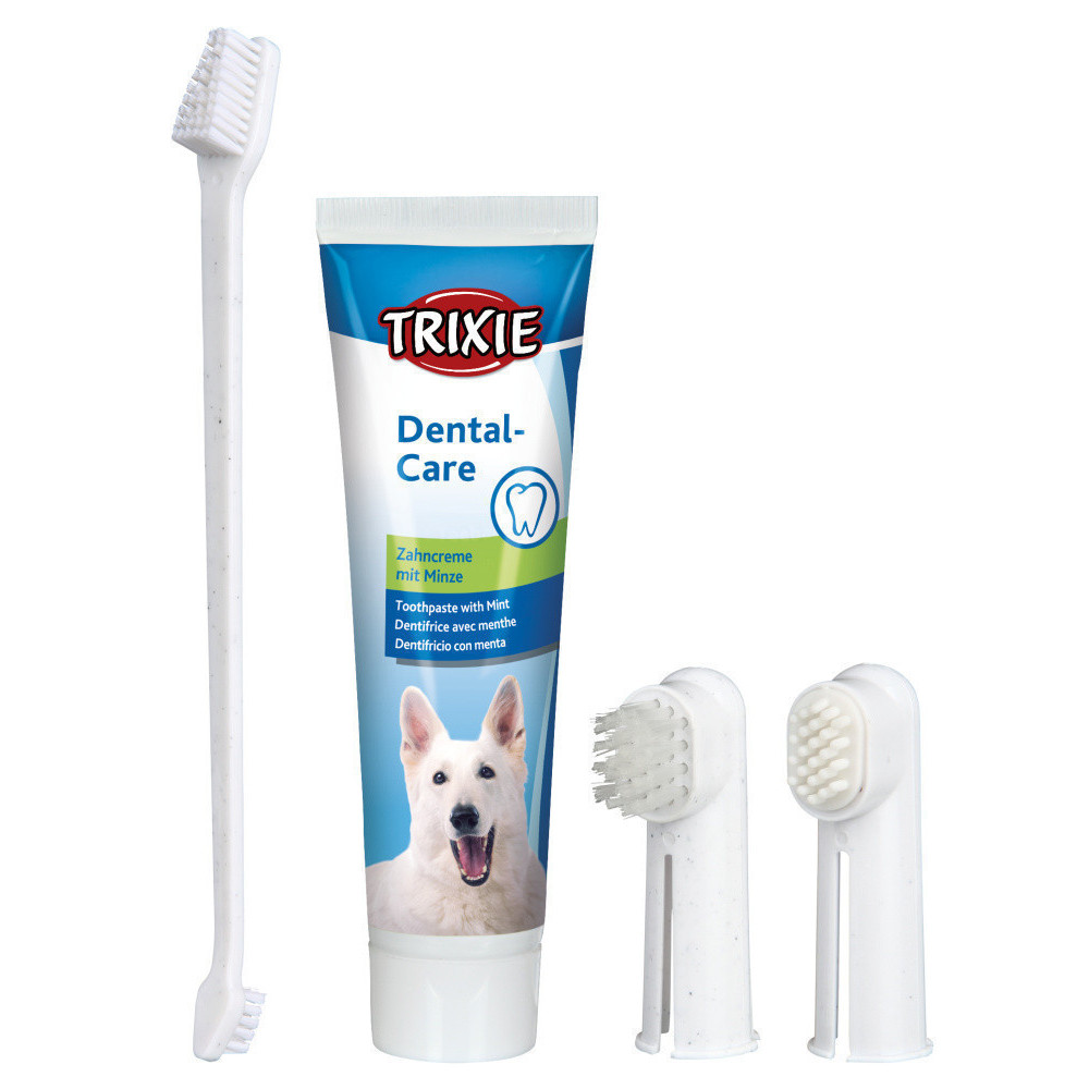Trixie Set de higiene dental Cuidado de los dientes de los perros
