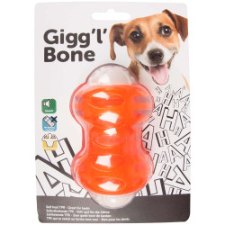 Karlie Jouet OS qui glousse 12 cm. orange. pour chien. Brinquedos de mastigar para cães